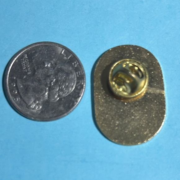 Blue and Silver Figure Skating Brooch - Picture 2 of 2